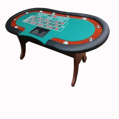 Blackjack Caribbean Poker Table Baccarat Table Luxury Half Round Mini Gaming Table