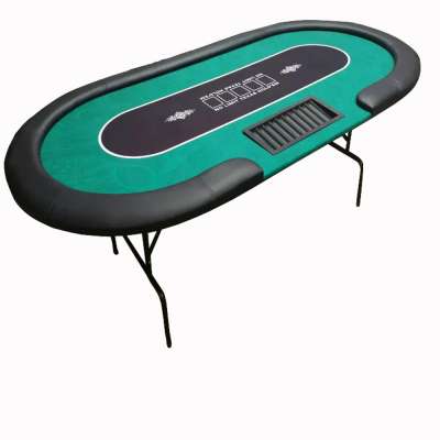 Cheap Custom Round Folding Poker Table with Green Speed Table Cloth