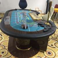 10 Person Poker Table with Cup Holder and Poker Casino Baccarat table RW2