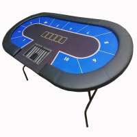 Indoor Casino customized Quality Deluxe Poker Table with metal legs