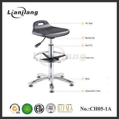 hospital antistatic lab chair PU seat and back