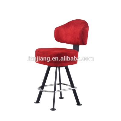 cheap price moulded foam swivel fabric bar chair