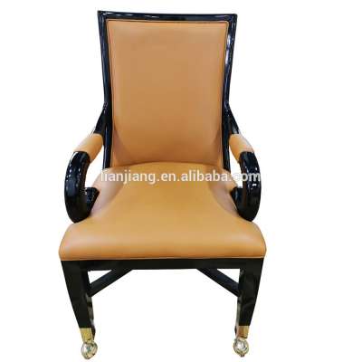 professional casino furniture supplier solid wood baccarat table chair