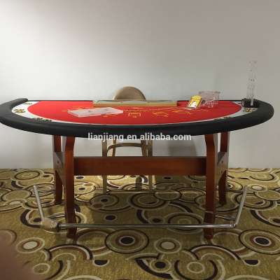 Professional Custom Luxury Colorful Baccarat Casino Gaming Poker Table