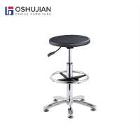 Facoty direct biology lab science furniture round steel Laboratory ESD PU stool swivel chair